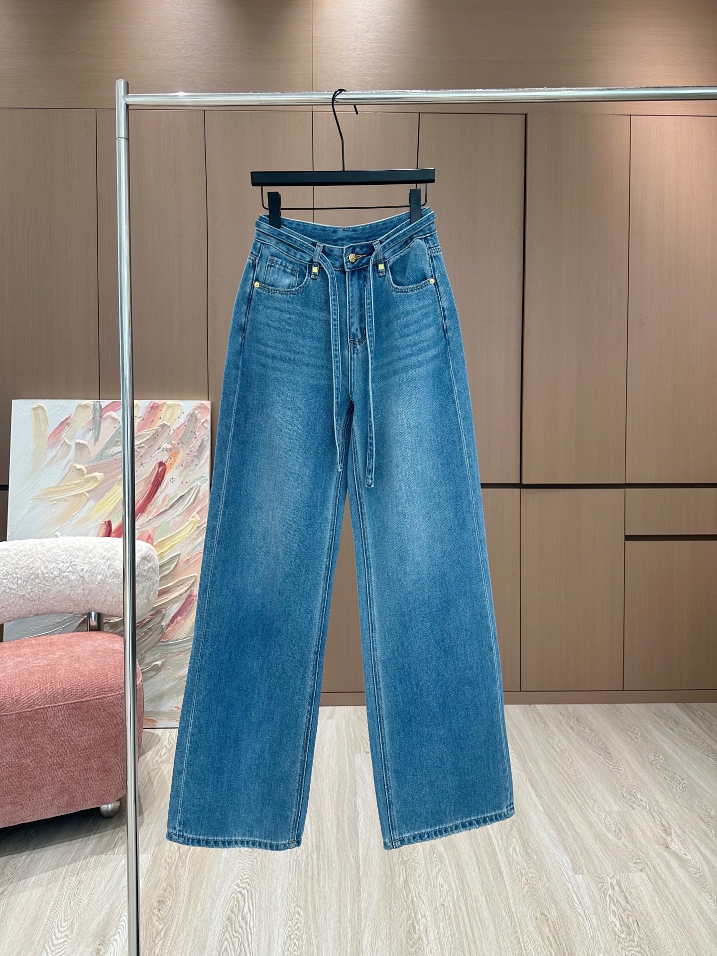 NO:326515,Loe 25 early spring new original custom design waist removable drawstring retro stylish slack straight wide-leg jeans/color dark blue SML AA,,loewe,jeans,alexander wang19860909Loe 25早春新款原创定制设计腰头可拆卸抽绳复古时髦松弛感直筒阔腿牛仔裤/颜色 深蓝色SML AA,,loewe,jeans,alexander wang,Women's clothing