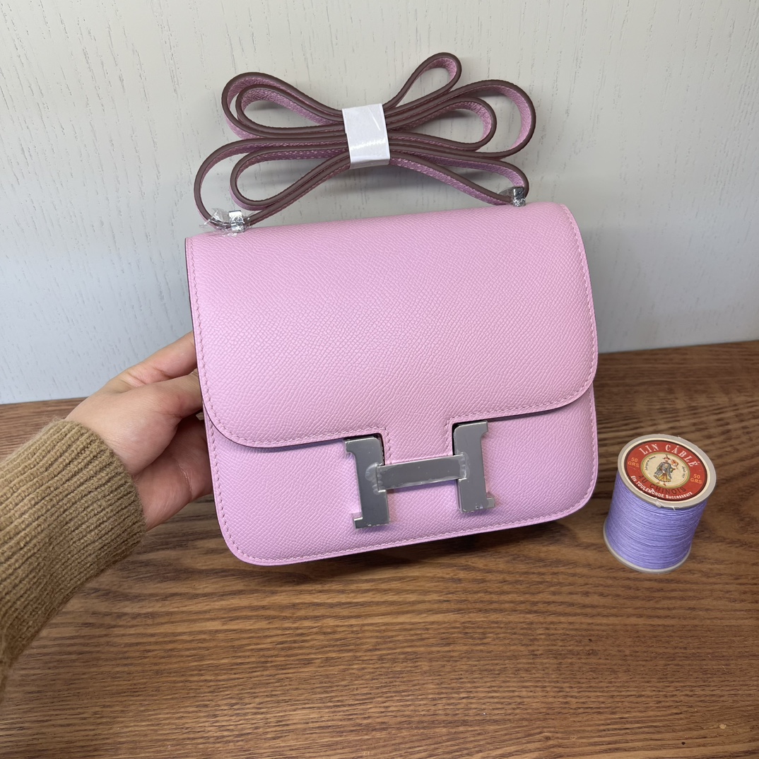 Hermes Constance Bolsos cruzados y bandoleras Vendedores en línea
 Morado Hardware plateado Epsom