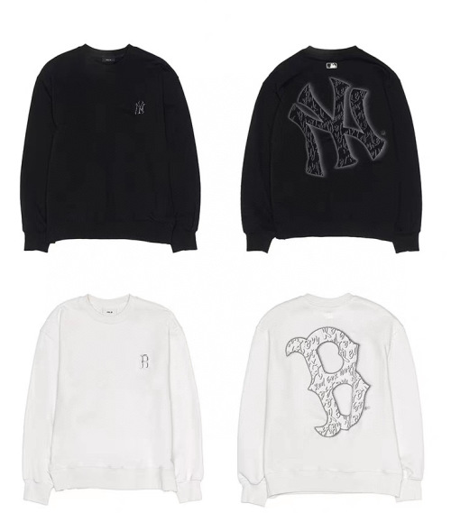 MLB Couple Fashionable Crewneck Sweatshirt Retro Back Label Y2k Style 1 MLB Couple Fashionable Crewneck Sweatshirt Retro Back Label Y2k Style