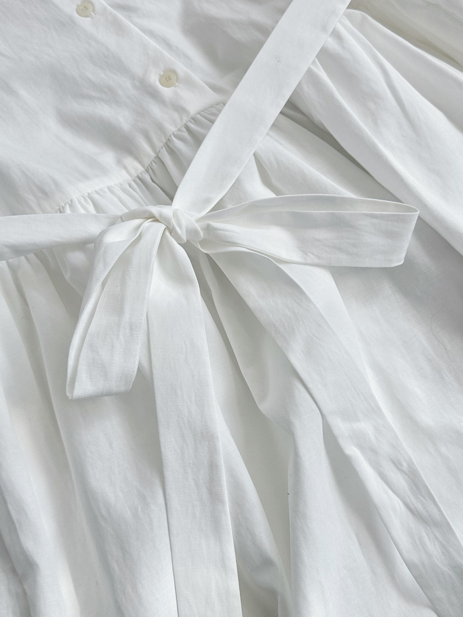 French Style “Standy Girl” Dress with Cotton Mallaisel Fiber Mix - 图片 5