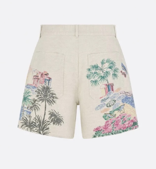 “Island Holiday Landscape Women’s Suit in Linen and Cotton – Digital Print in 38 Colors” - 图片 2