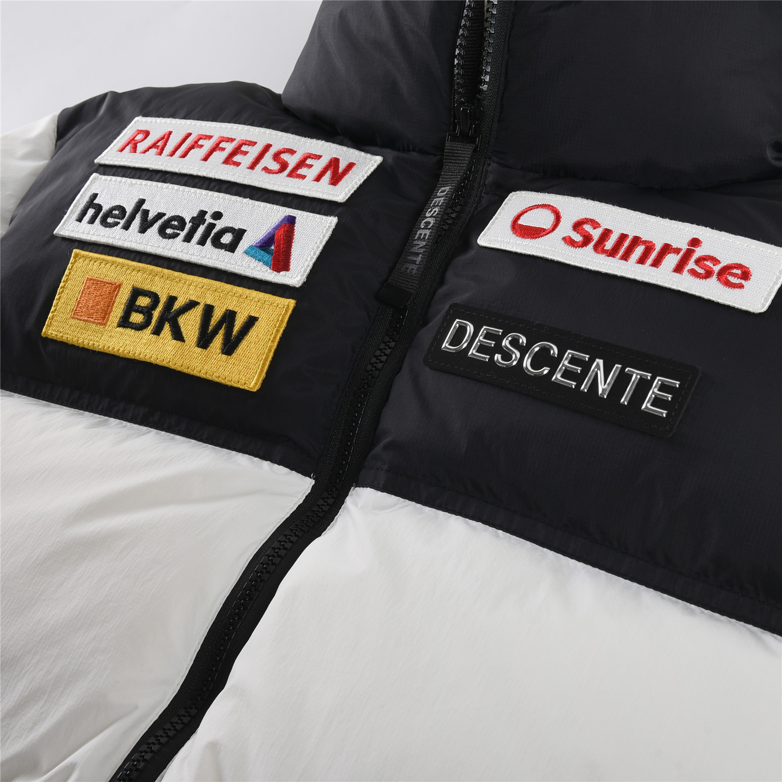 Descente Ski Style Audi Padded Down Jacket - Black/White Colors, XS-XXL Sizes 6 o 1j40f2jpv1ujk1ai38d81pncqkc3