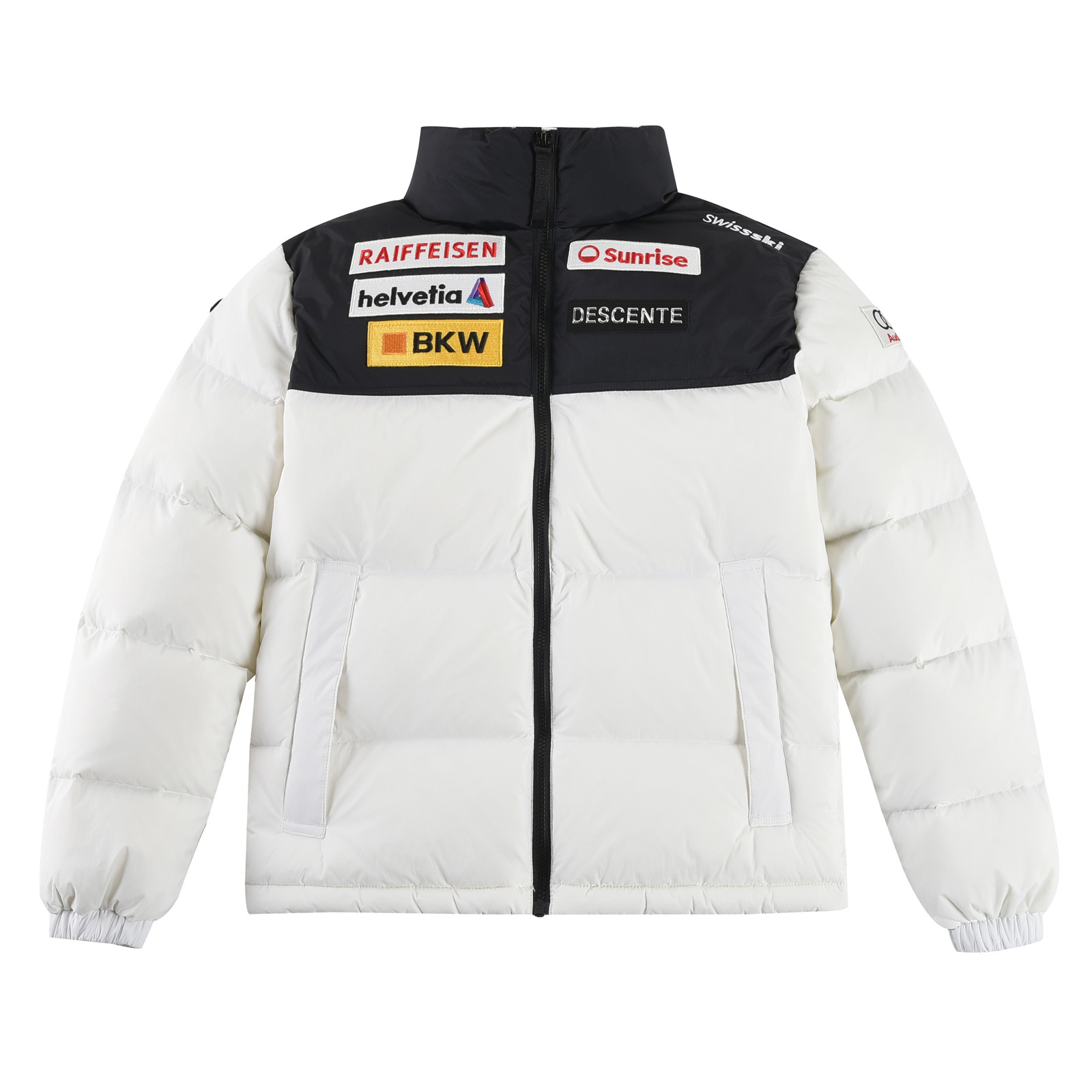 Descente Ski Style Audi Padded Down Jacket - Black/White Colors, XS-XXL Sizes 2 o 1j40f2jq4fji9cp1jpv1llk17bb9