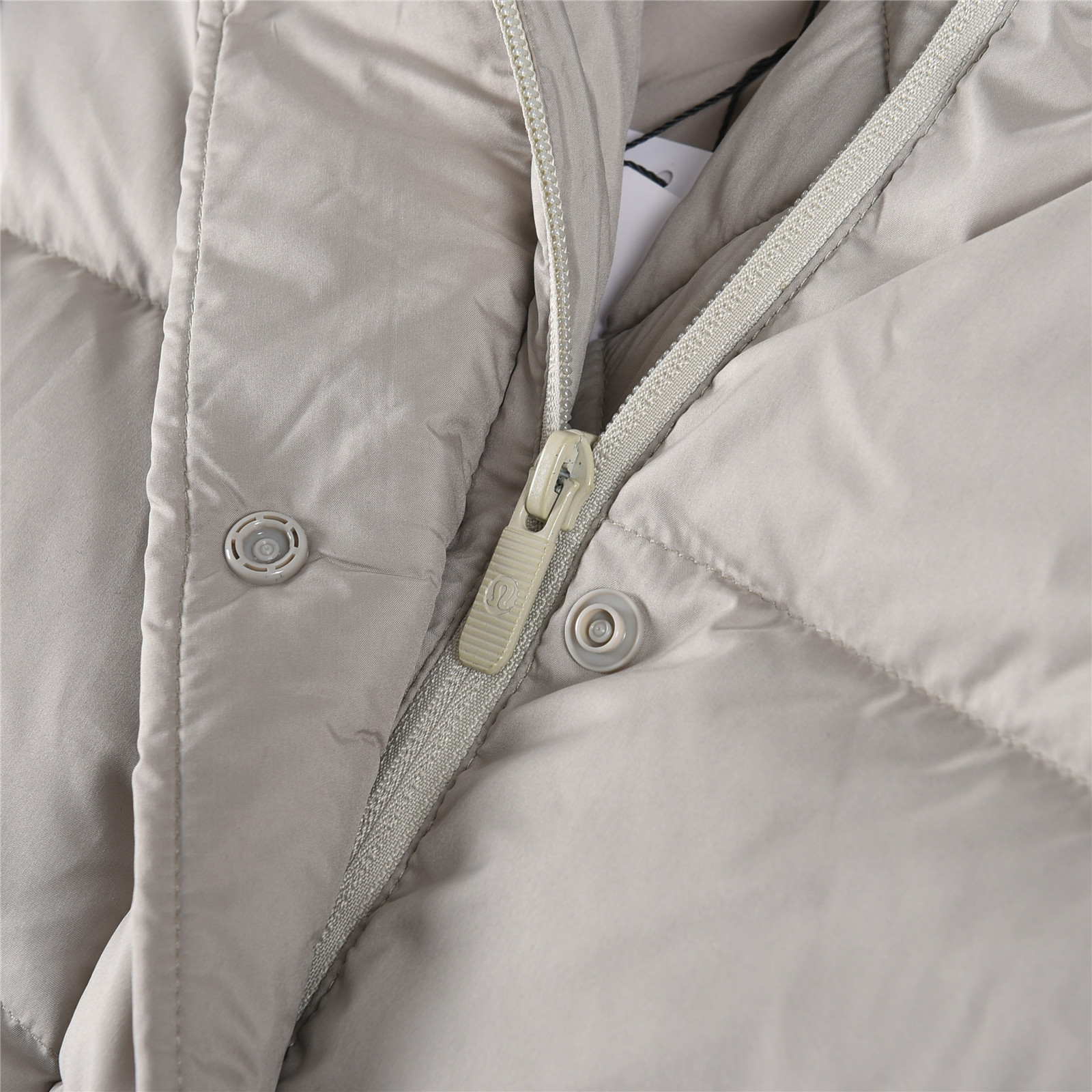 Lululemon Wunder Puff Padded Down Jacket Kids - Bone White & Linen Grey 9 o 1j4la7hlpral4ht17gf13a31d657