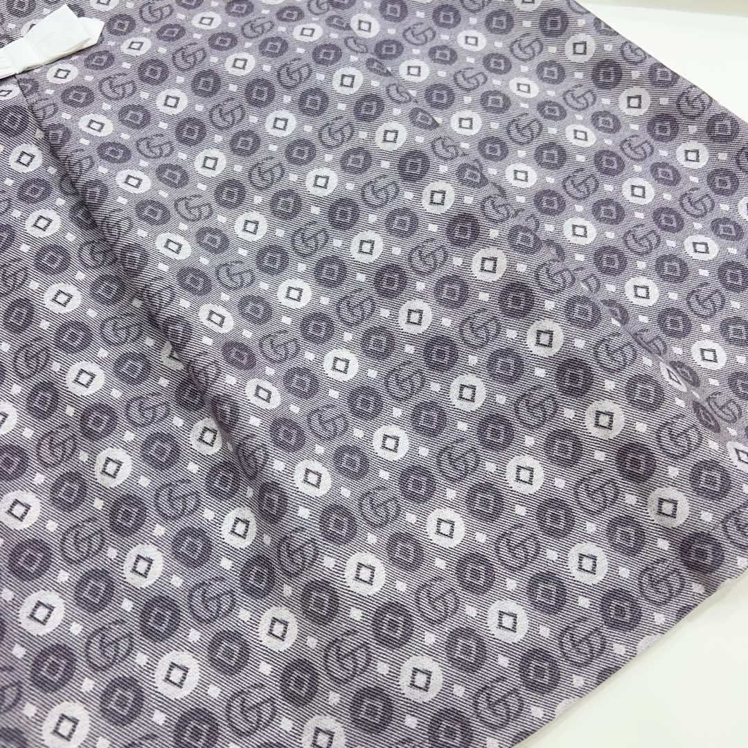 Gucci Kids Grey Geometric Print Dress - Designer Fashion for Girls, Sizes 100-150 7 i1735399674817 6975 0 6