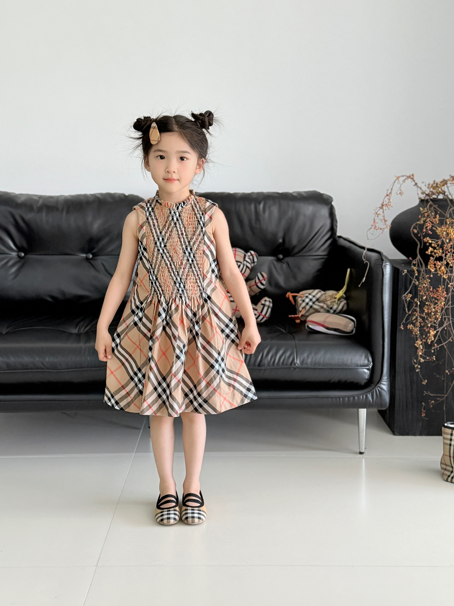 Burberry Kids Classic Checkered Dress, Sleeveless, Comfortable, Sizes 100-150 4 i1751536906179 483 0 3