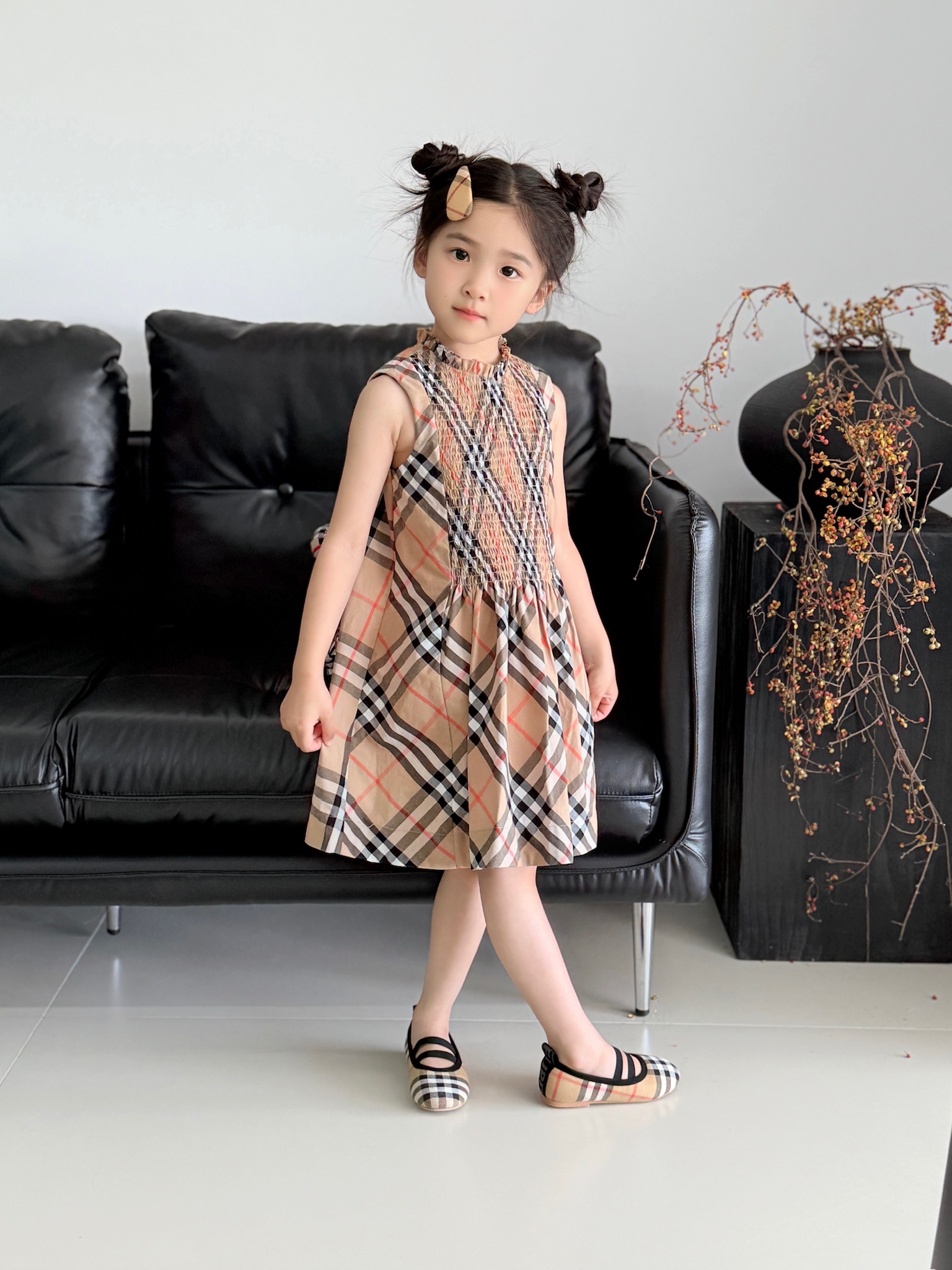 Burberry Kids Classic Checkered Dress, Sleeveless, Comfortable, Sizes 100-150 6 i1751536906181 6141 0 5