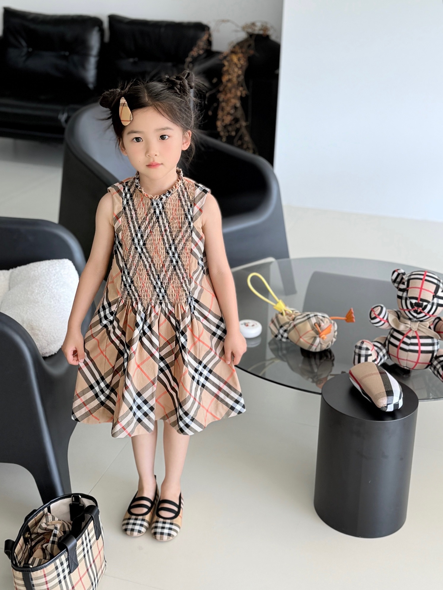 Burberry Kids Classic Checkered Dress, Sleeveless, Comfortable, Sizes 100-150 7 i1751536915891 5752 0 6