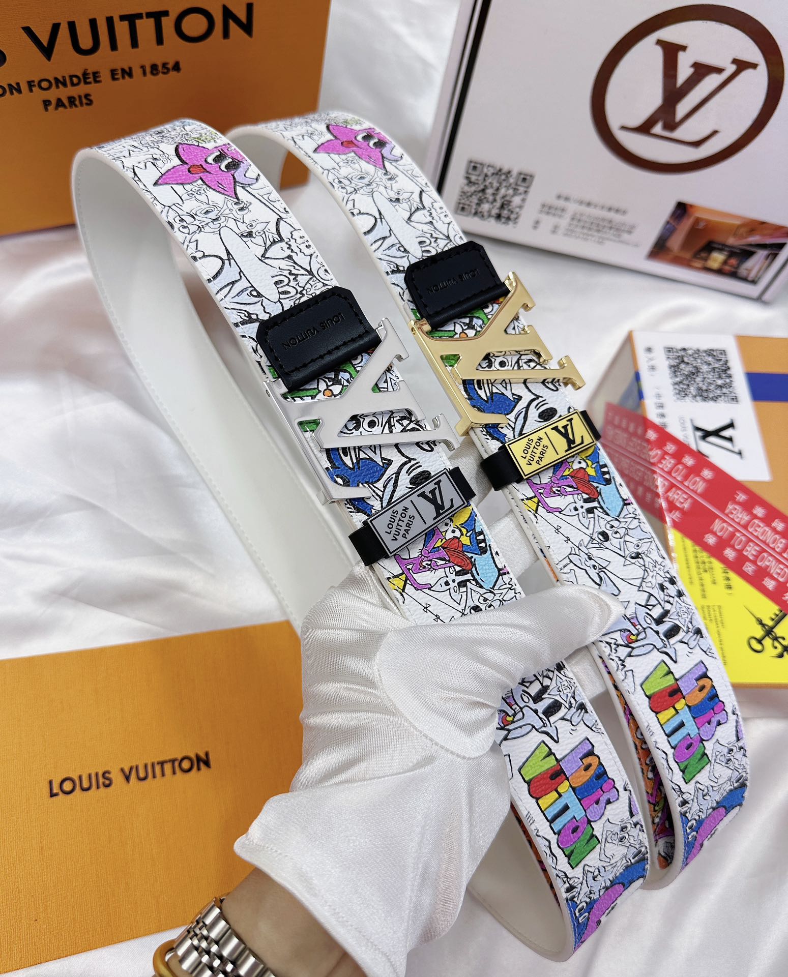 Replica 1:1 High Quality
 Louis Vuitton Belts For Cheap
 Doodle Steel Buckle Cowhide Genuine Leather