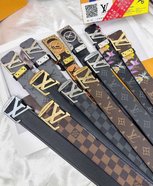 Louis Vuitton Leather Belt | Reversible, Top-Grain Calfskin, 3.8cm Width 1 Louis Vuitton Leather Belt | Reversible, Top-Grain Calfskin, 3.8cm Width