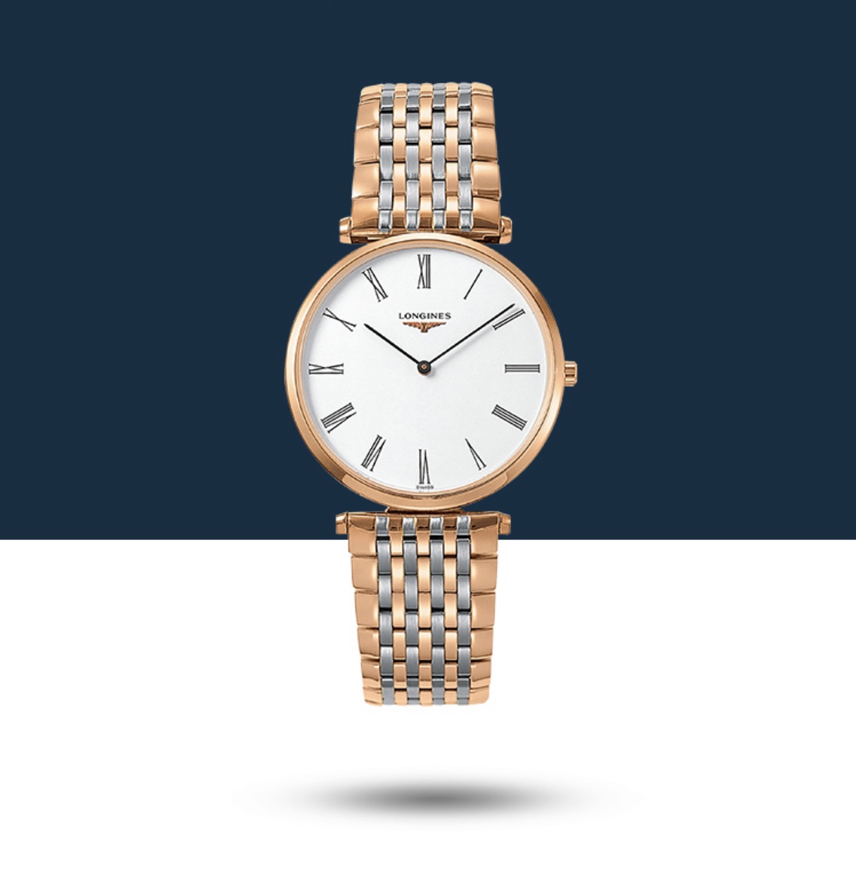 NO:144556,Original genuine products. Original accessories. LONGINES Jialan ultra-thin men's watch. The same supply for major mainstream e-commerce platforms. Supports counter inspection. Material 316L stainless steel movement original imported Swiss quartz movement Mirror Lan Gem crystal glass strap 316L stainless steel butterfly folding buckle Watch width 36mm lugs 18mm waterproof 30m (3 degrees)  Longines Jialan series quartz men's watch; the watch diameter is 36mm; the classic casual and ultra-thin fashion watch reflects the oldest manufacturing aesthetic of the brand known for its flying wing hourglass logo. The round and bright moon is fascinating. The uniquely designed case casts eternal beauty with ultra-thin silhouettes. The men's model uses Swiss ETA282.001 quartz movement, which is accurate in walking, durable in use, anti-wear sapphire mirror, three-fold safety buckle and press-type opening device, one watch, one code, full packaging and shipment. Here you can have her at less than 20% off the price of the counter. 