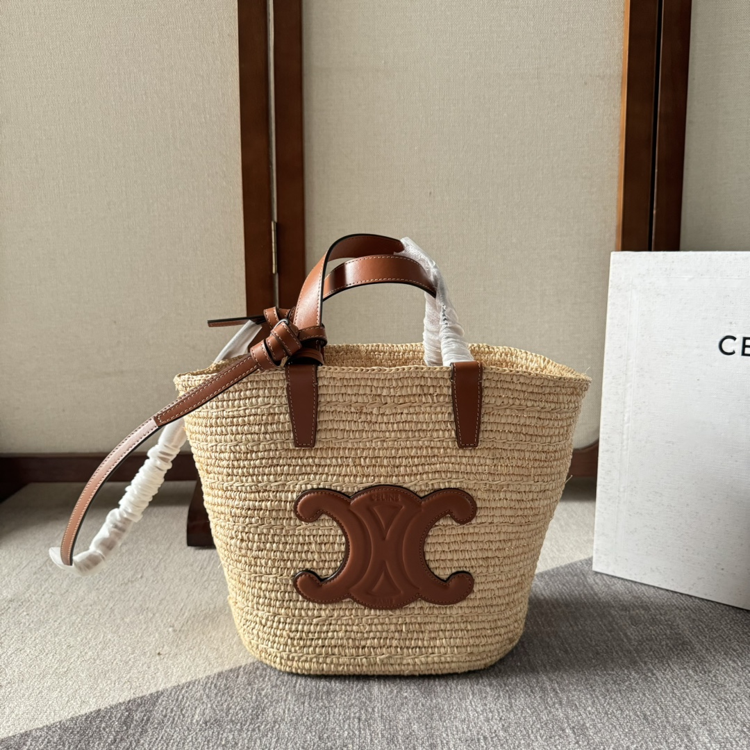 Celine Bags Handbags Replica Online
 Gold Weave Cowhide Straw Woven Summer Collection Vintage