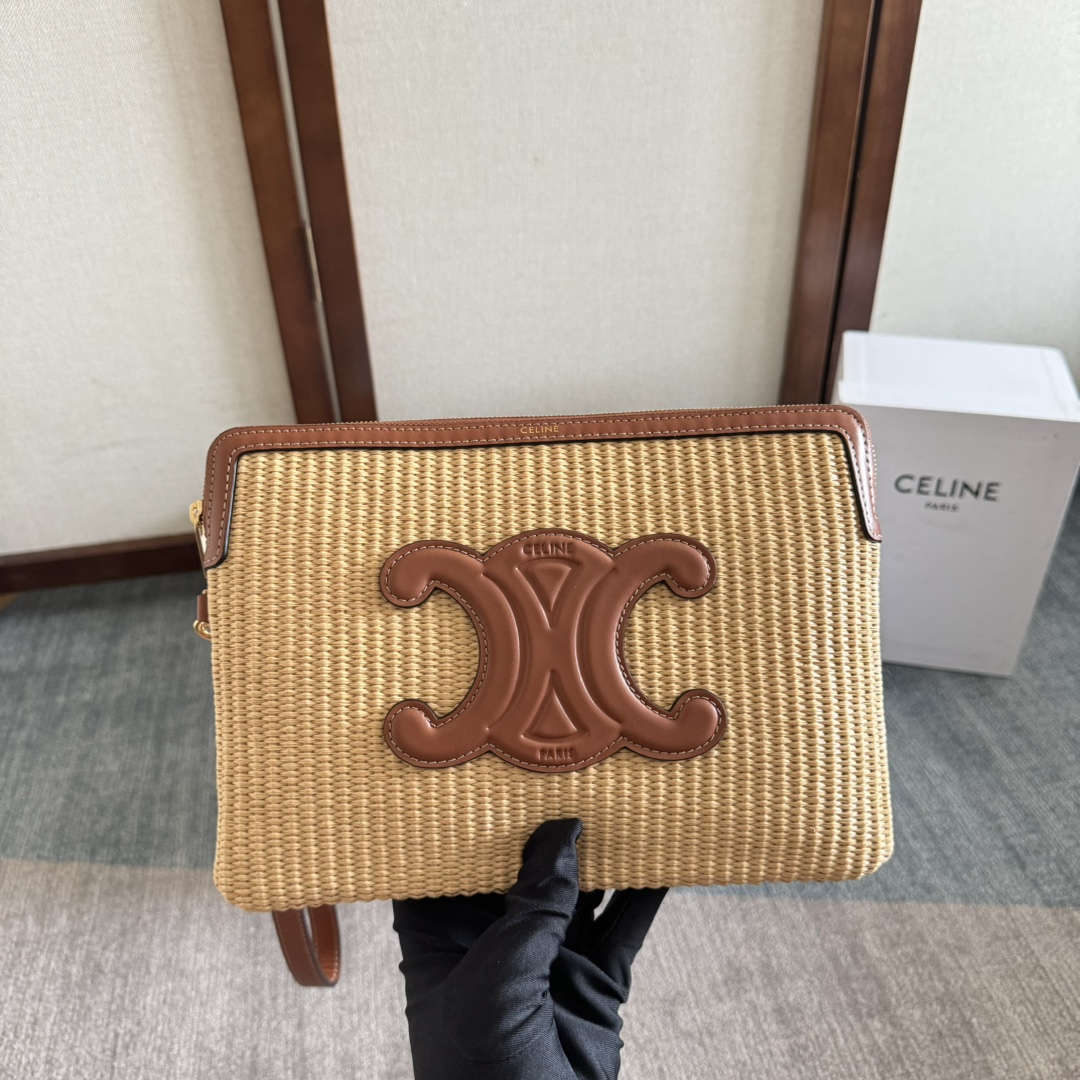 Celine Clutches & Pouch Bags Brown