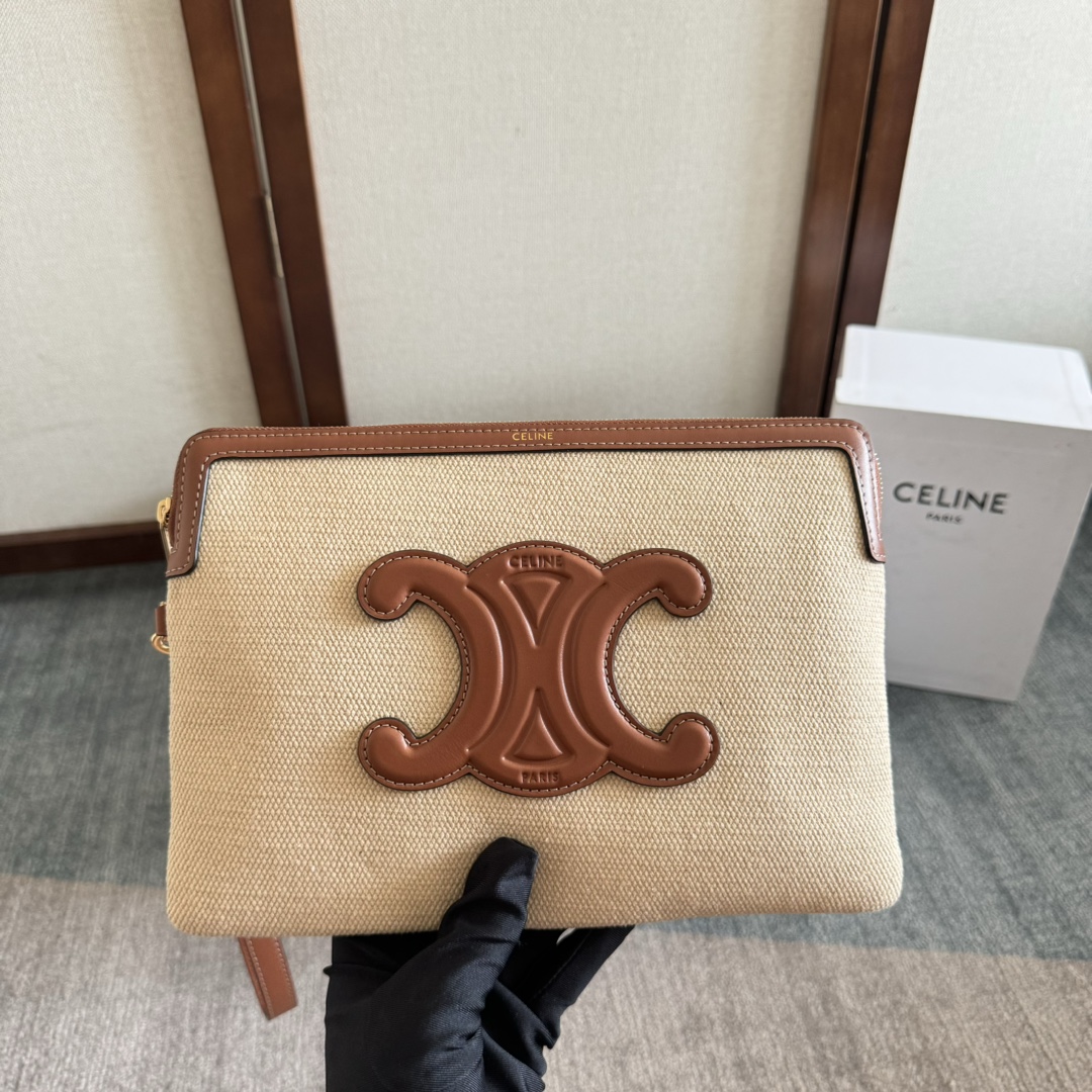 Celine Clutches & Pouch Bags Brown