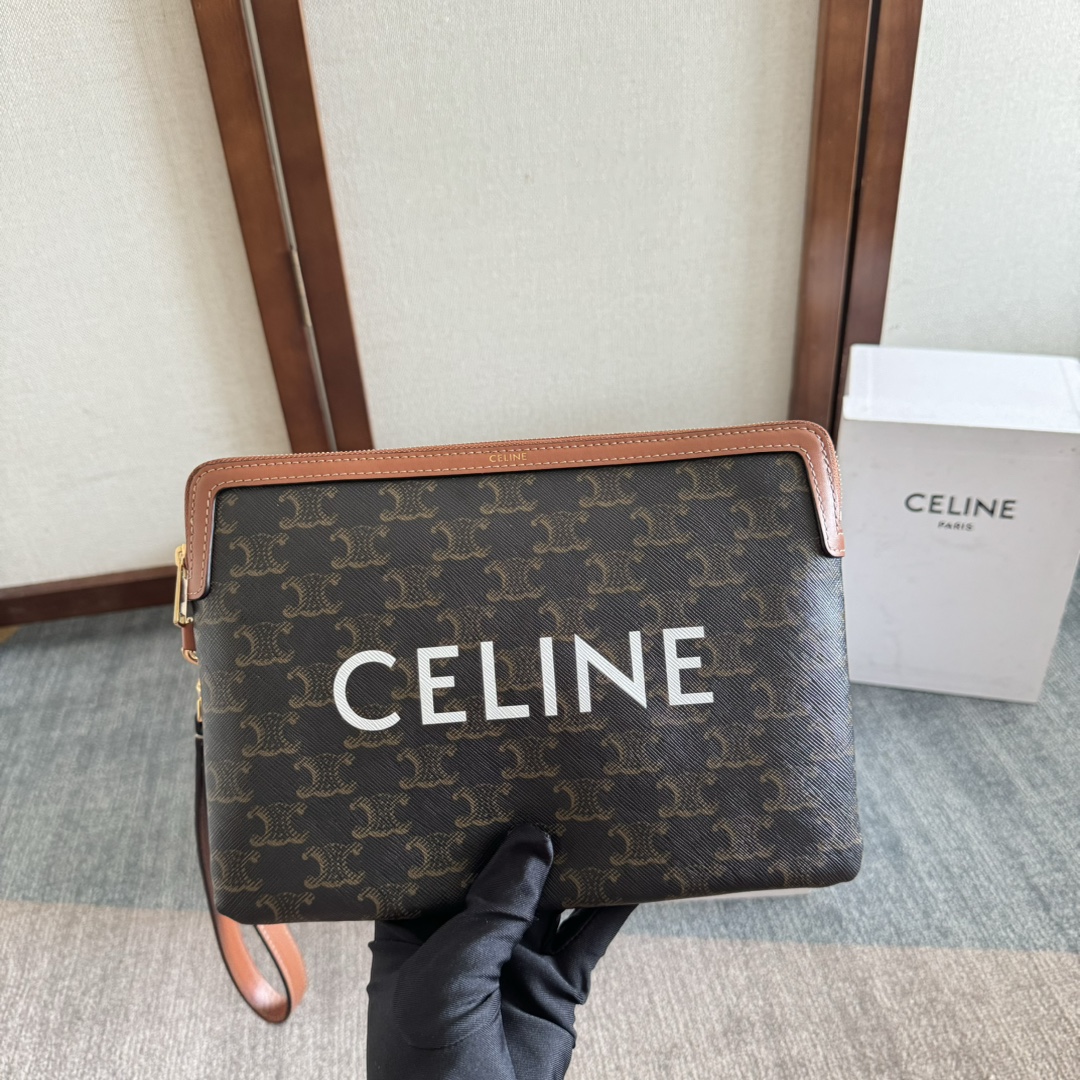 Celine Clutches & Pouch Bags Brown