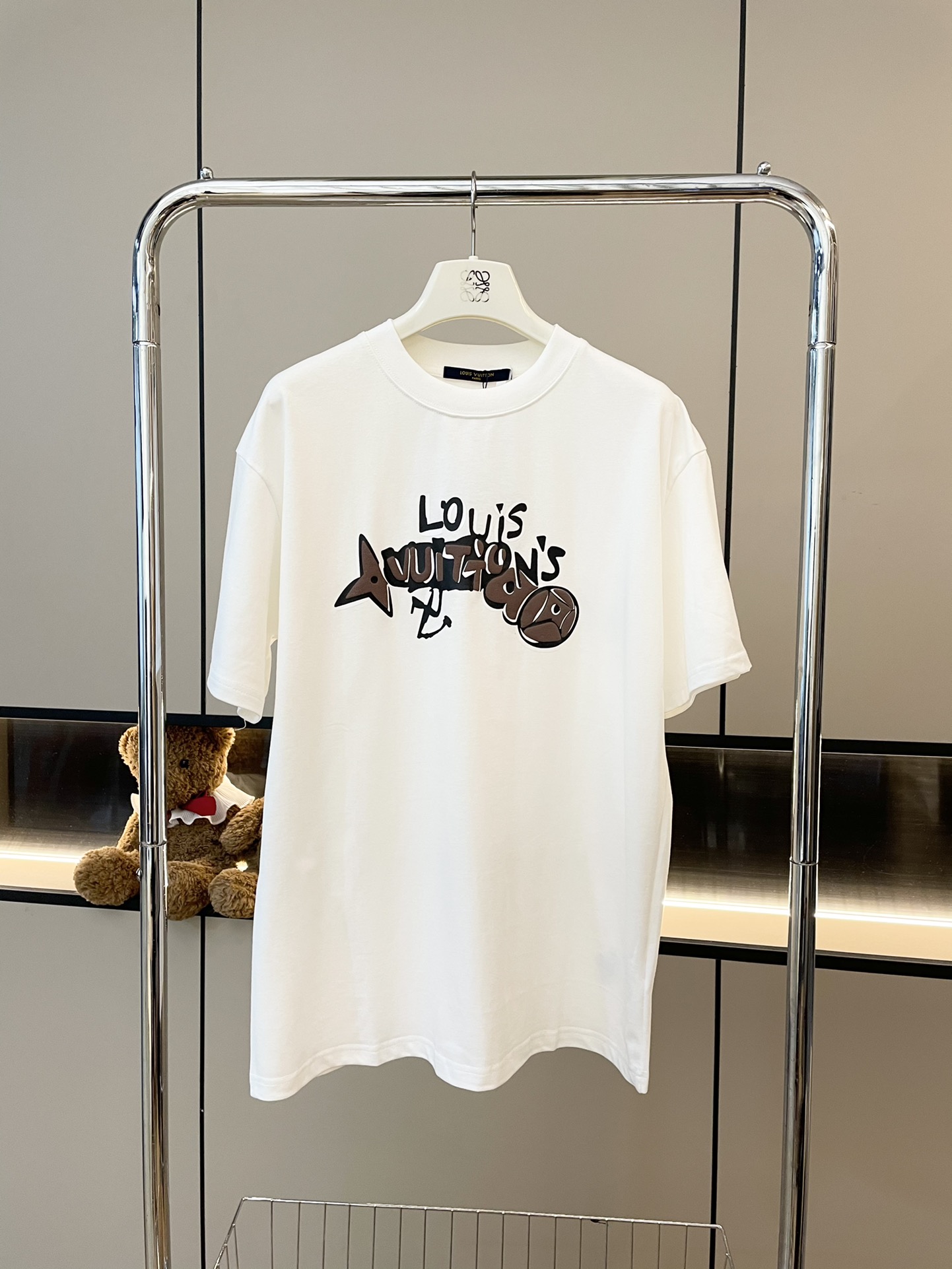 Louis Vuitton Vêtements T-Shirt Le plus souhaité
 Unisexe Série d’été Manches courtes