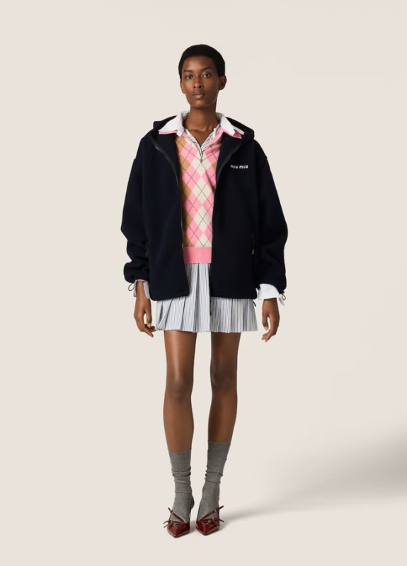 Miu Miu Fleece Zip-Up Hoodie Sweatshirt for Women (Sizes S-XL) 2 a1758947276975 7533