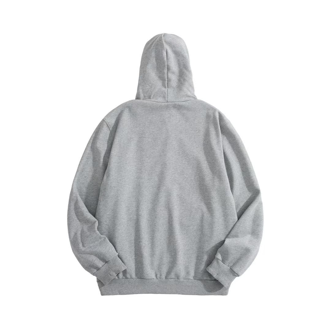 Miu Miu Grey Zip-Up Hoodie Classic Comfortable Cotton Blend, Size S-XL 3 a1759026369742 8325