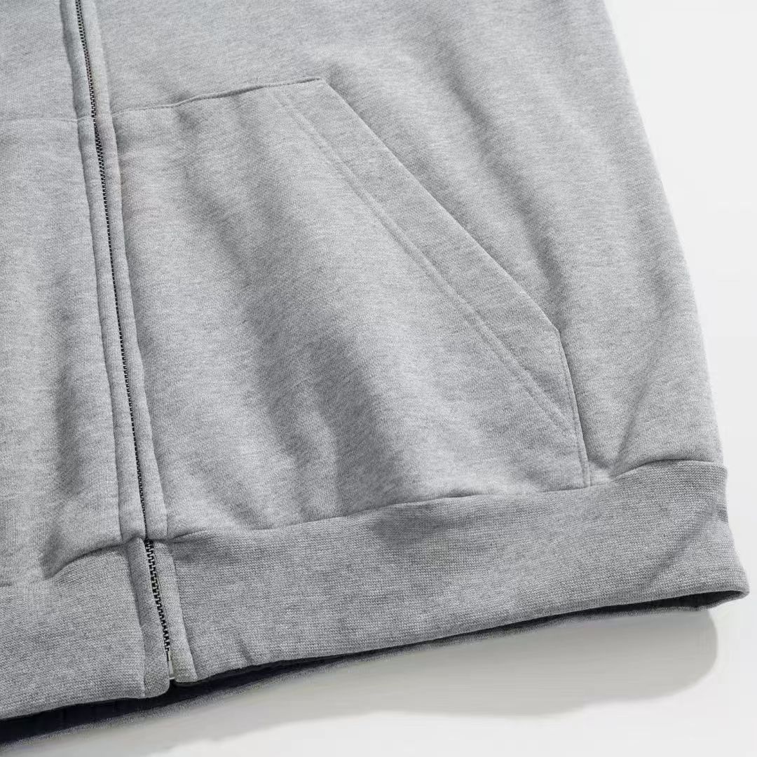 Miu Miu Grey Zip-Up Hoodie Classic Comfortable Cotton Blend, Size S-XL 8 a1759026371963 8666