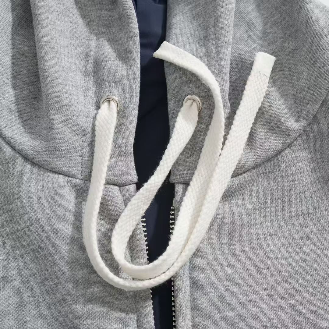 Miu Miu Grey Zip-Up Hoodie Classic Comfortable Cotton Blend, Size S-XL 7 a1759026371965 8151