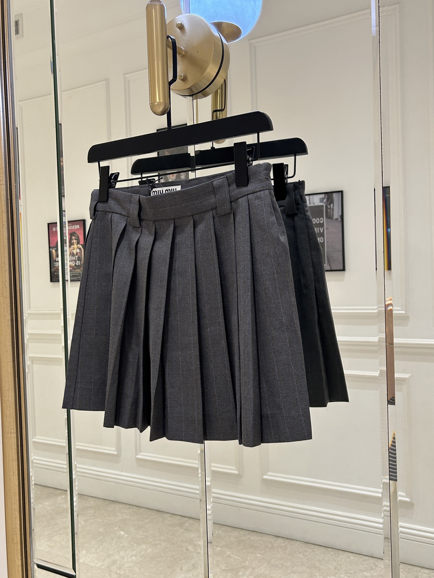 Miu Miu Pleated Mini Skirt - Elegant & Feminine Design, S-L Sizes Available 2 i1747714153789 4955 0 0