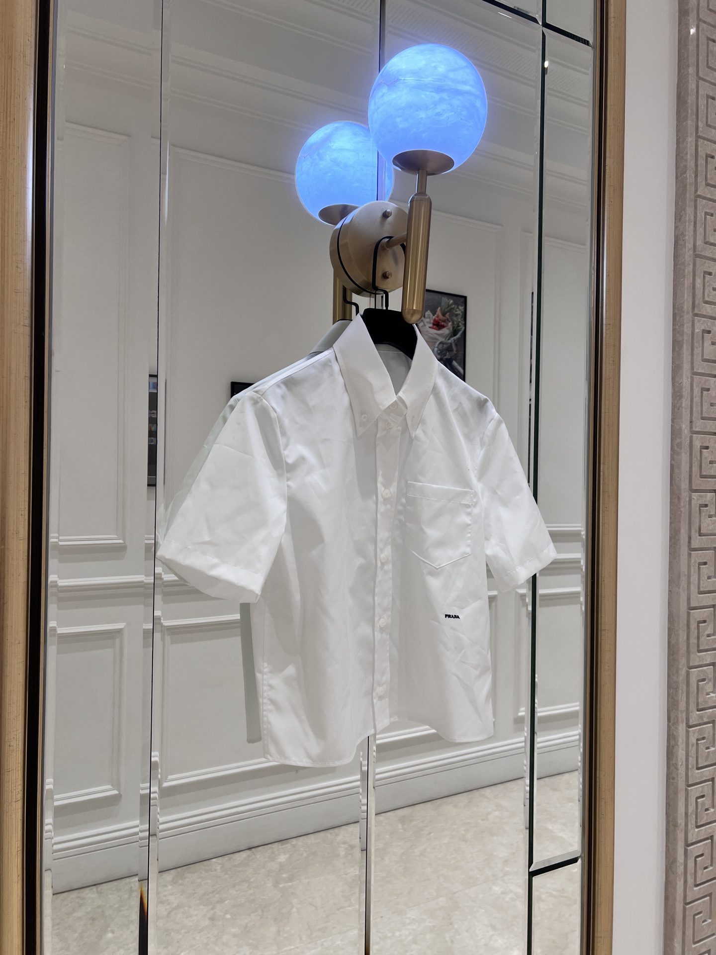 NO:828533,P*stand collar shirt SML,Prada-clothing,prada,shirts,19860909P*立领衬衫 SML,普拉达-服装,prada,shirts,,Women's clothing
