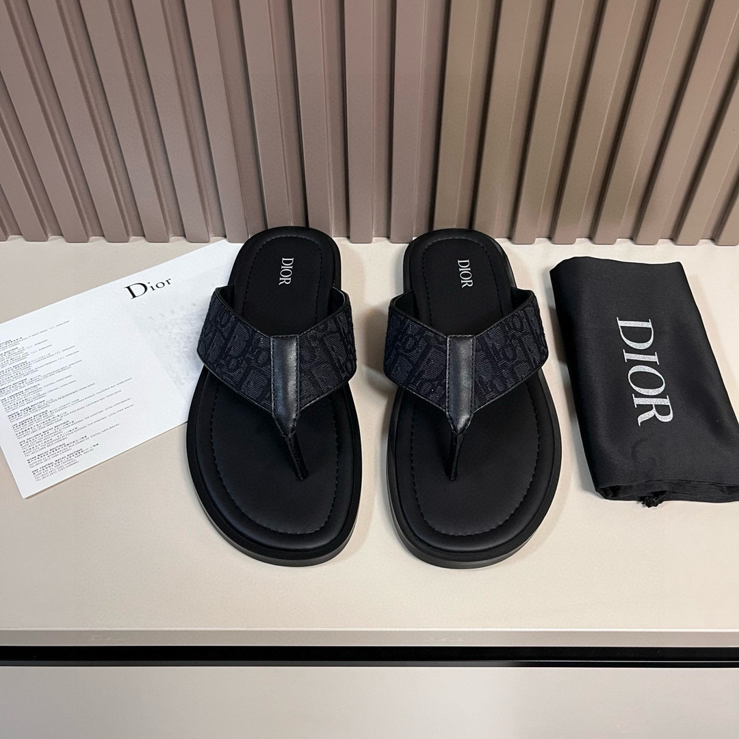 Dior Aqua CD Diamond Canvas Sandals | Elegant Casual Style, Sizes 38-46 2 i1752174320937 3169 0 0