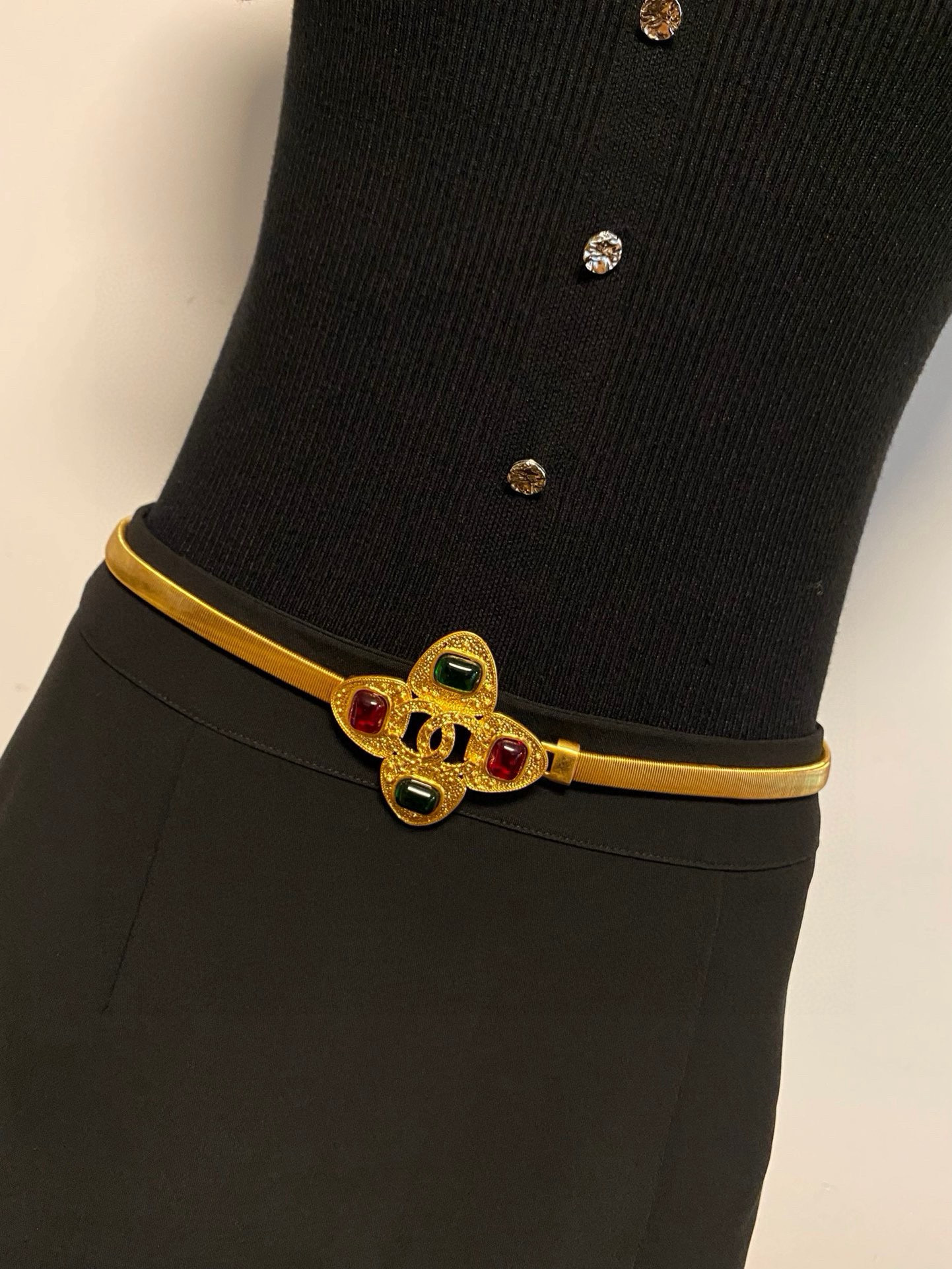 NO:669758,Xiaoxiang second-hand glass elastic waist chain, Cardia high-end jewelry19860909小香中古琉璃弹力腰链,,卡迪亚高端饰品,Jewelry