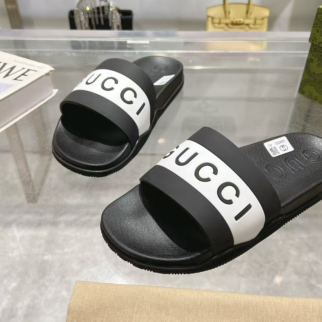 Gucci Good Game Rubber Slide Sandal | Men's and Women's Comfortable Sliders 8 i1742132625349 9680 0 6