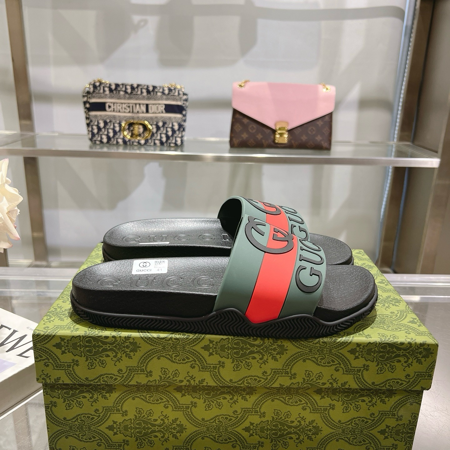 Gucci Good Game Rubber Slide Sandal - Comfortable & Stylish Unisex Design 7 i1742133181906 4215 0 5