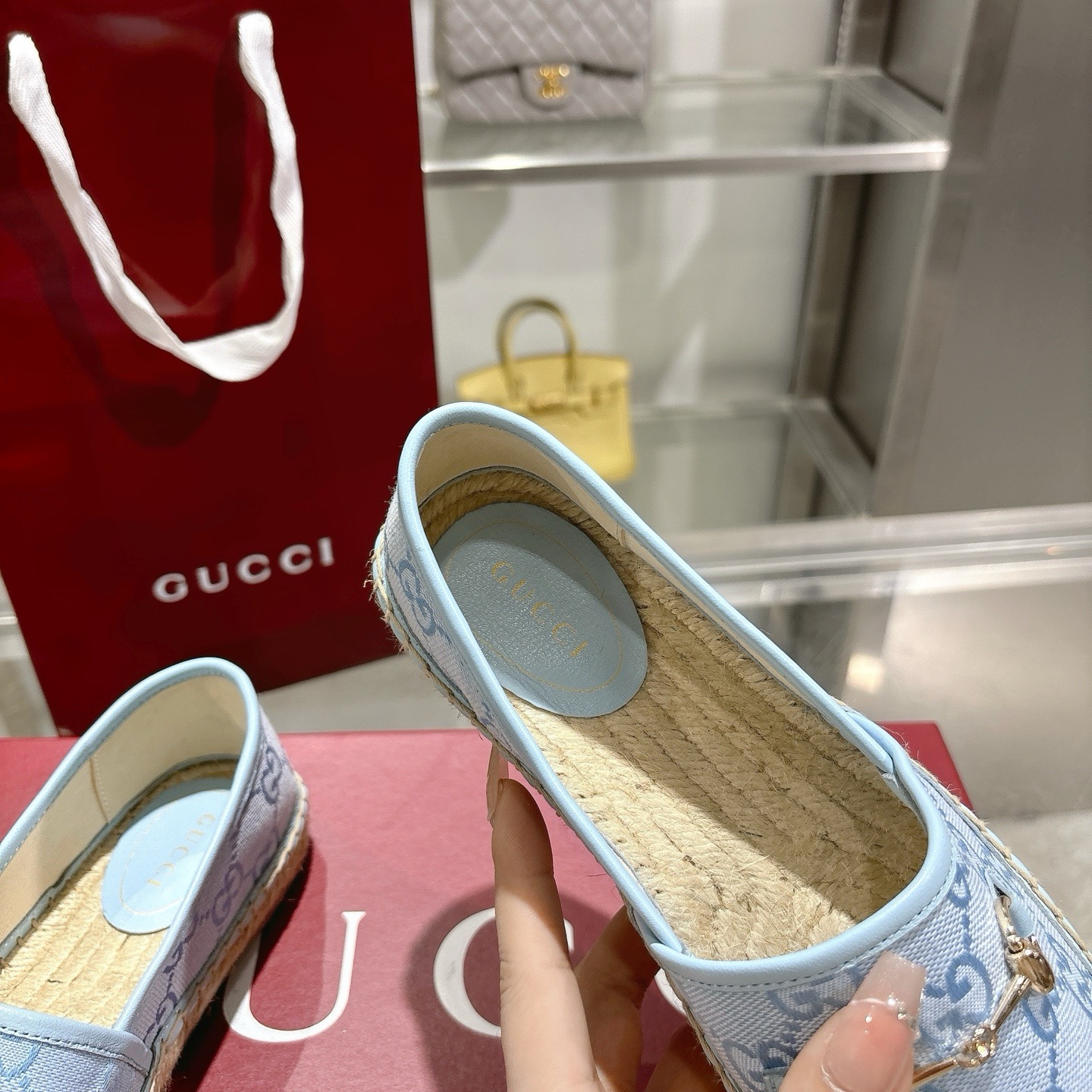 Gucci Women's Blue Canvas Espadrilles with Horsebit Detail 8 i1742133566665 5270 0 6