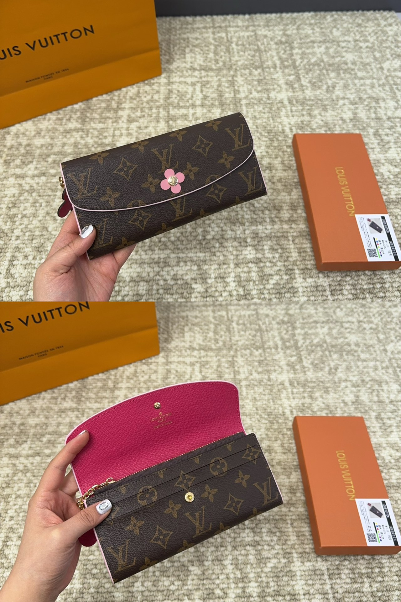LV Long Floral Wallet