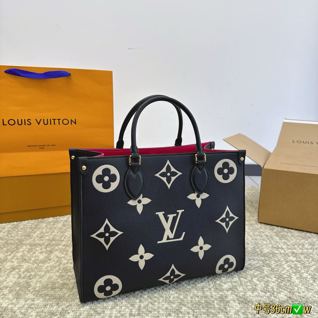 Louis Vuitton LV Onthego Sacs À Main Sacs Cabas Cuir de vache