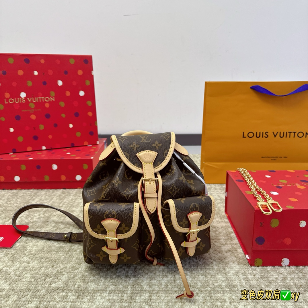 Meilleur site Web pour les répliques
 Louis Vuitton LV Palm Springs sacs Sac À Dos Cuir de veau vache