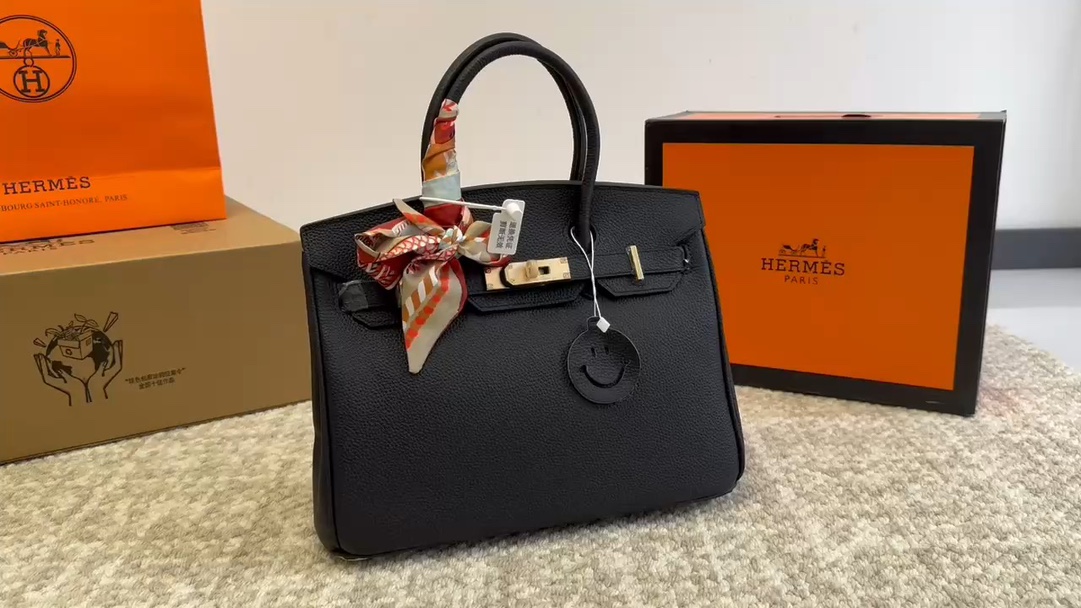 Hermes Birkin Taschen Handtaschen Schwarz