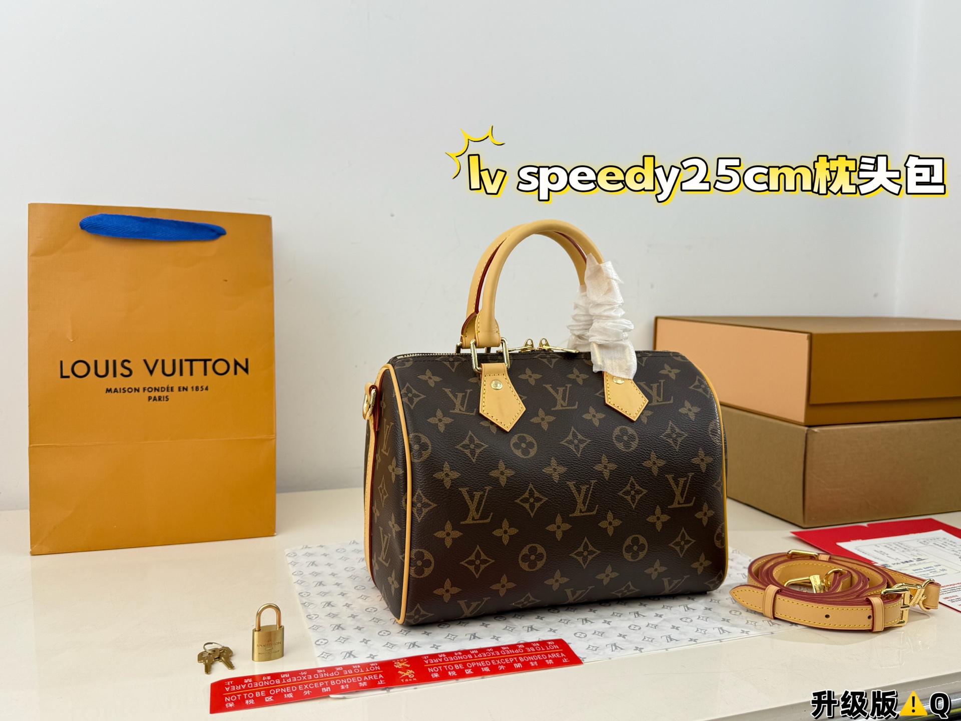 Full Set Of Packaging️ P225 | | Lv Speedy Pillow Bag Has A Super Eye-catching Logo, Full Of Texture And Temperament, Grand, Casual And Versatile, Which Is Also The Main Reason Why I Bought It. With The Soft And Tender Lambskin Material, In Short, It Is A Bag That Can Handle Various Styles Of Commuting And Leisure, So It Is Not A Loss. Size: 25 15 18cm