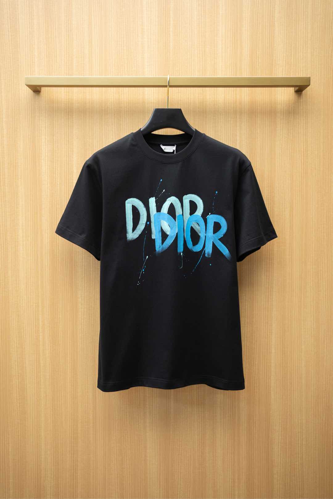 NO:500019,2025DR latest T-shirt, double letter painted printed logo, top-grade cotton fabric, normal style, black, size S~XXL,,tees, t-shirt,alexander wang198609092025DR最新款T恤 双字母彩绘印花logo 顶级纯棉面料 正常版型 黑色 尺码S~XXL,,tees，t-shirt,alexander wang,Men's clothing