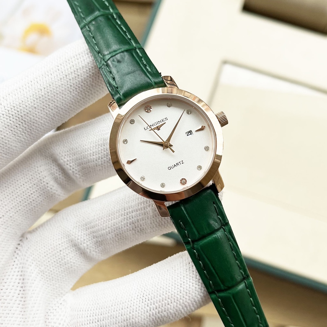 Longines La Grande Classique de Longines silver case, silver bezel, white dial, silver bracelet 30mm Women's Quartz
