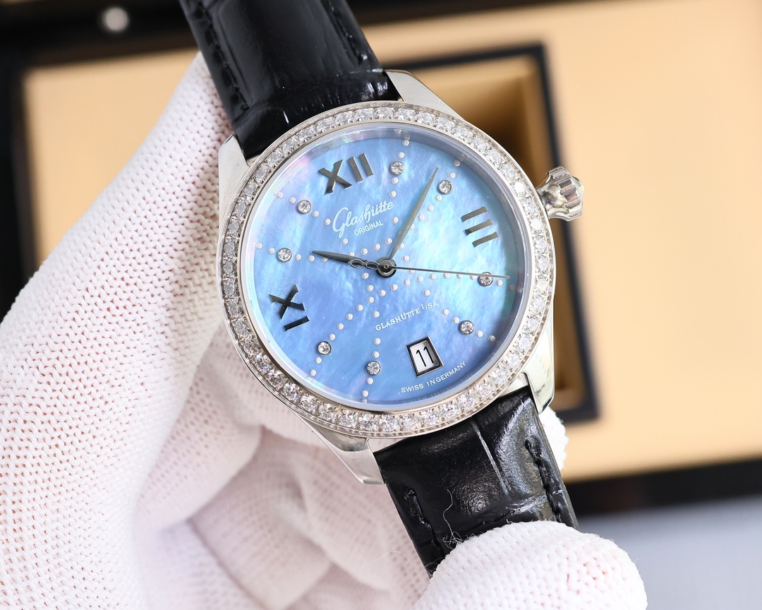 Grasuti Glashiitte Original Series Prototype 1:1 Female Steel Crystal Drill. - 图片 5
