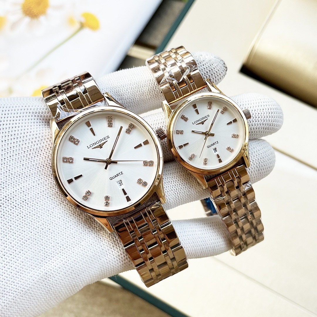 Longines La Grande Classique de Longines silver case bezel bracelet, white dial 40mm Men's Quartz