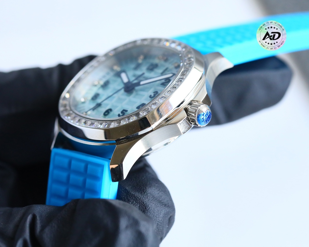 파텍필립 아쿠아넛 다이아 자동 그레이 다이얼 스틸 여성용 레플리카 44100 Patek Philippe 이미지 7
