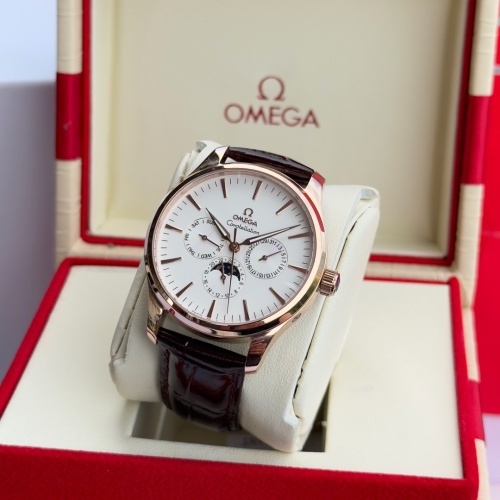 Omega Constellation Automatic Men's Watch with Leather Band - Rose Gold 1 Omega Constellation Automatic Men's Watch with Leather Band - Rose Gold