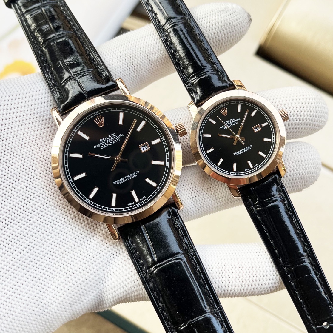 Rolex Couple’s Wristwatch: Imported Stone Cores, Crystal Steel Shell, Unisex Design. - 图片 7