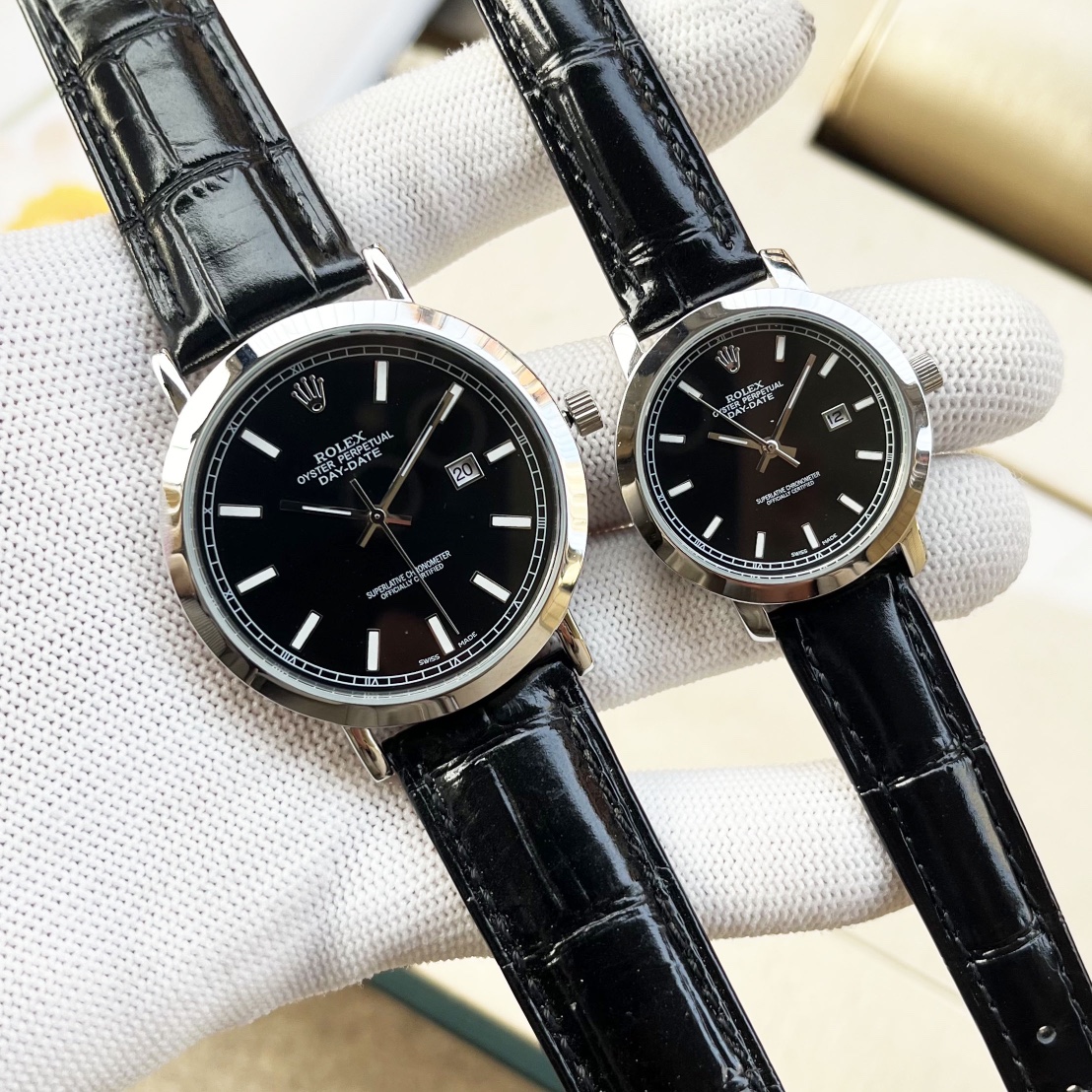 Rolex Couple’s Wristwatch: Imported Stone Cores, Crystal Steel Shell, Unisex Design. - 图片 6