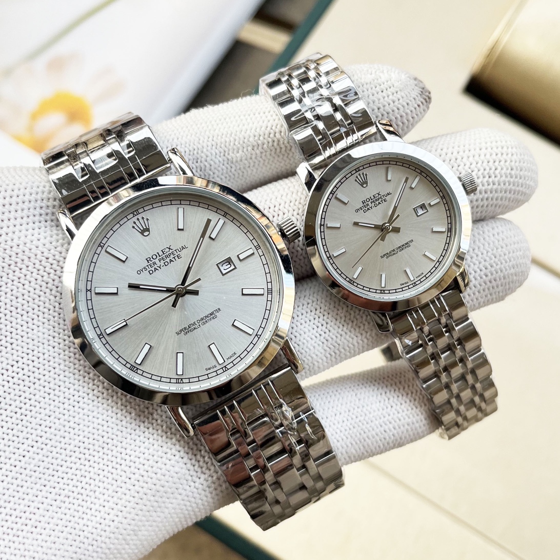 Rolex Couple’s Wristwatch: Imported Stone Cores, Crystal Steel Shell, Unisex Design. - 图片 5