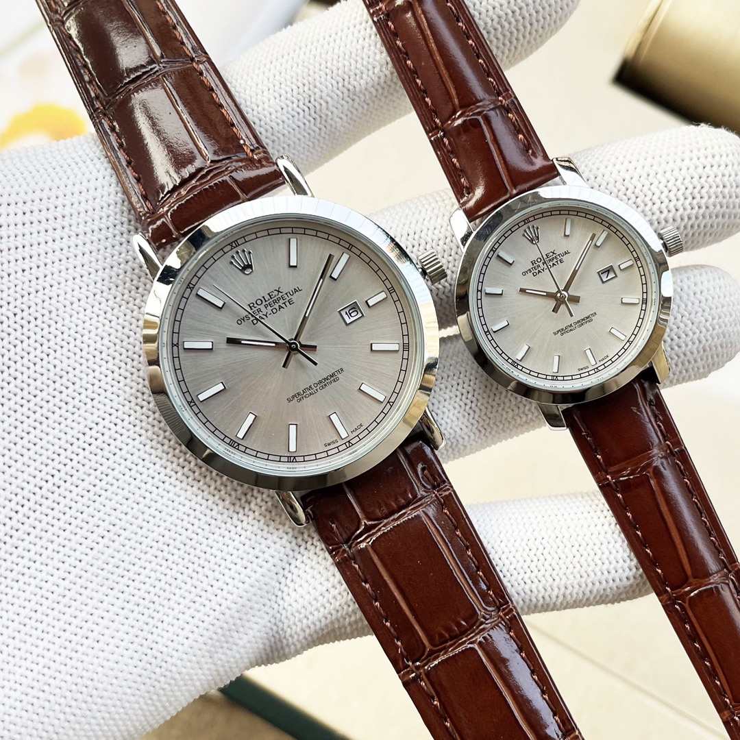 Rolex Couple’s Wristwatch: Imported Stone Cores, Crystal Steel Shell, Unisex Design. - 图片 8
