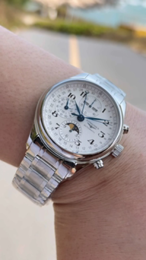Longines Master Collection Moon Phase Men's Watch, Stainless Steel, 42mm 1 Longines Master Collection Moon Phase Men's Watch, Stainless Steel, 42mm