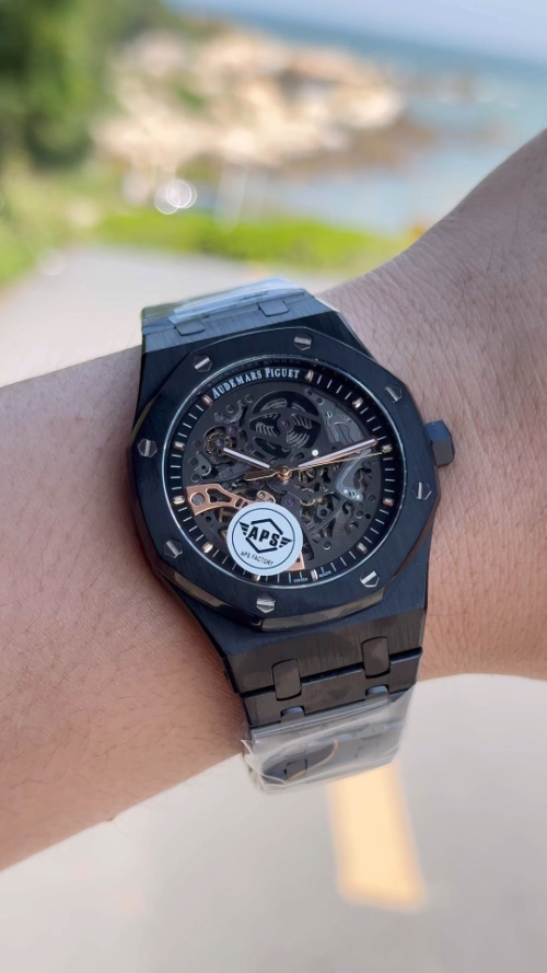 Audemars Piguet Royal Oak Offshore Black Dial Men's Watch 15407ST.OO.1220ST.01