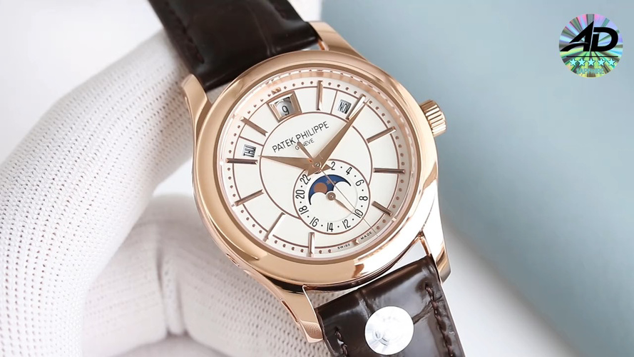 OMF Patek Philippe Complications Watch - Alligator Leather, Multifunction 1 OMF Patek Philippe Complications Watch - Alligator Leather, Multifunction