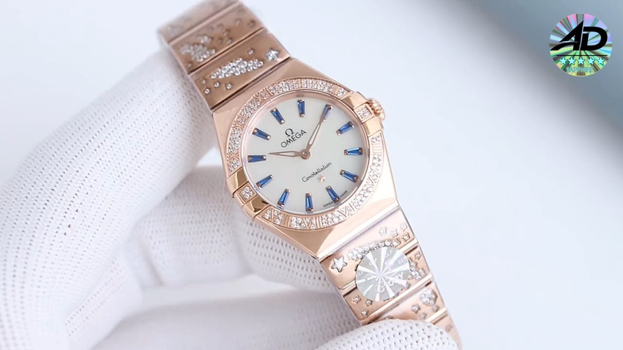 OMEGA Constellation 28mm Swiss Quartz Women's Watch - Rose Gold & Diamond Accents 1 OMEGA Constellation 28mm Swiss Quartz Women's Watch - Rose Gold & Diamond Accents